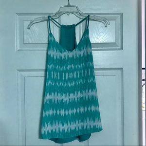 Green-turquoise tank